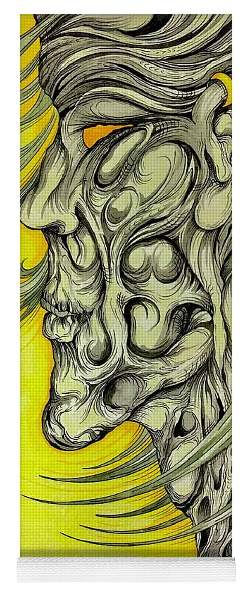 Yellow Eye Neck - Yoga Mat