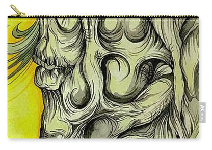 Yellow Eye Neck - Zip Pouch