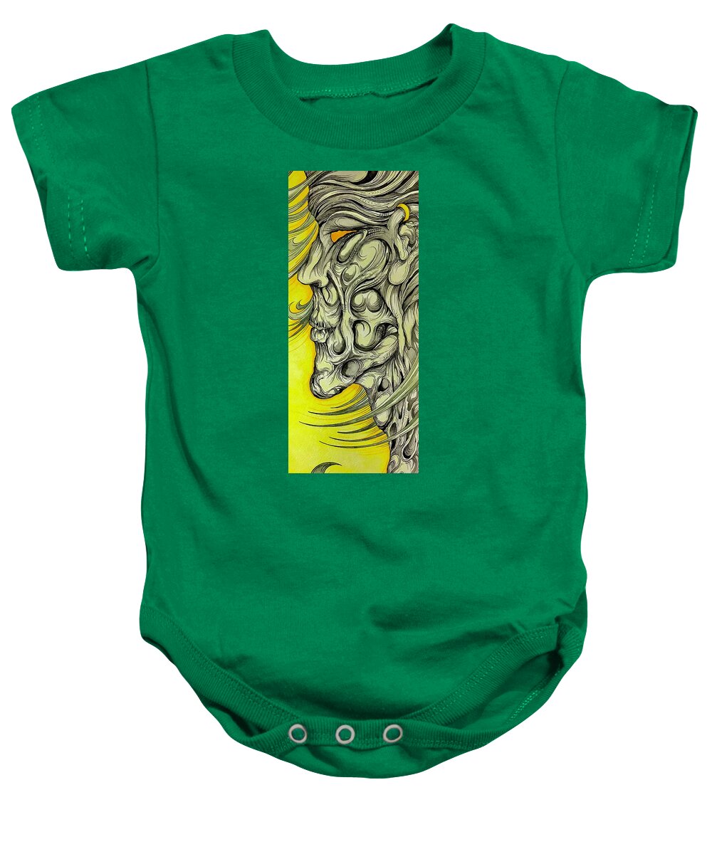 Yellow Eye Neck - Baby Onesie