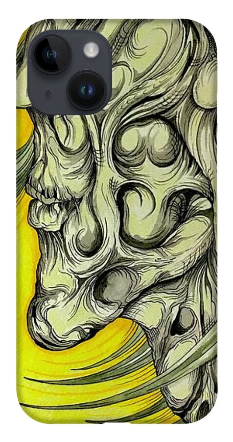 Yellow Eye Neck - Phone Case