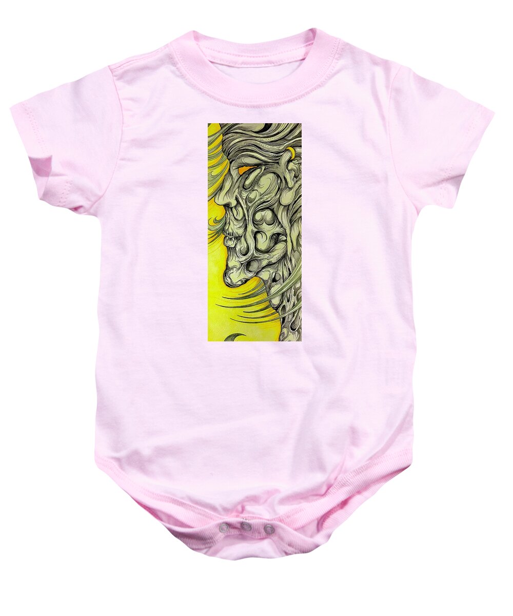Yellow Eye Neck - Baby Onesie