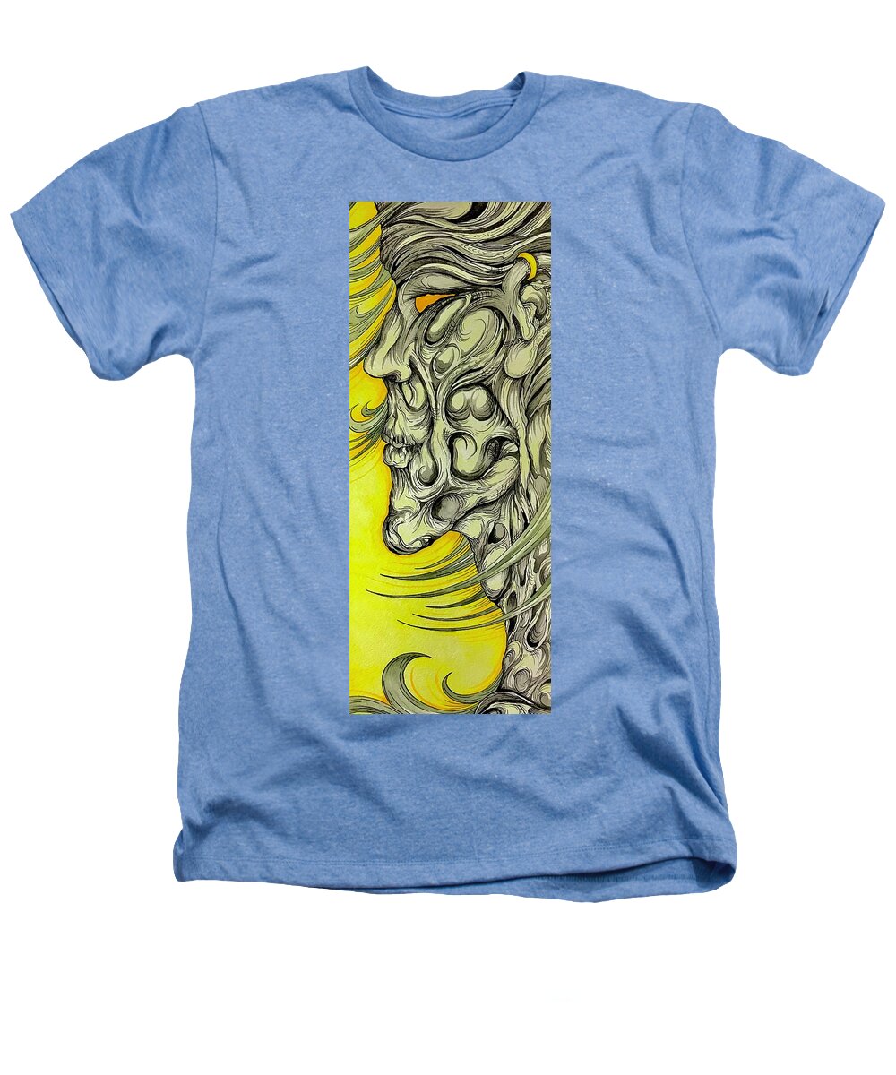 Yellow Eye Neck - Heathers T-Shirt