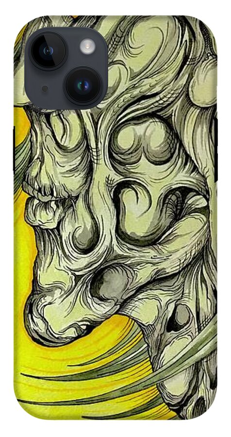 Yellow Eye Neck - Phone Case