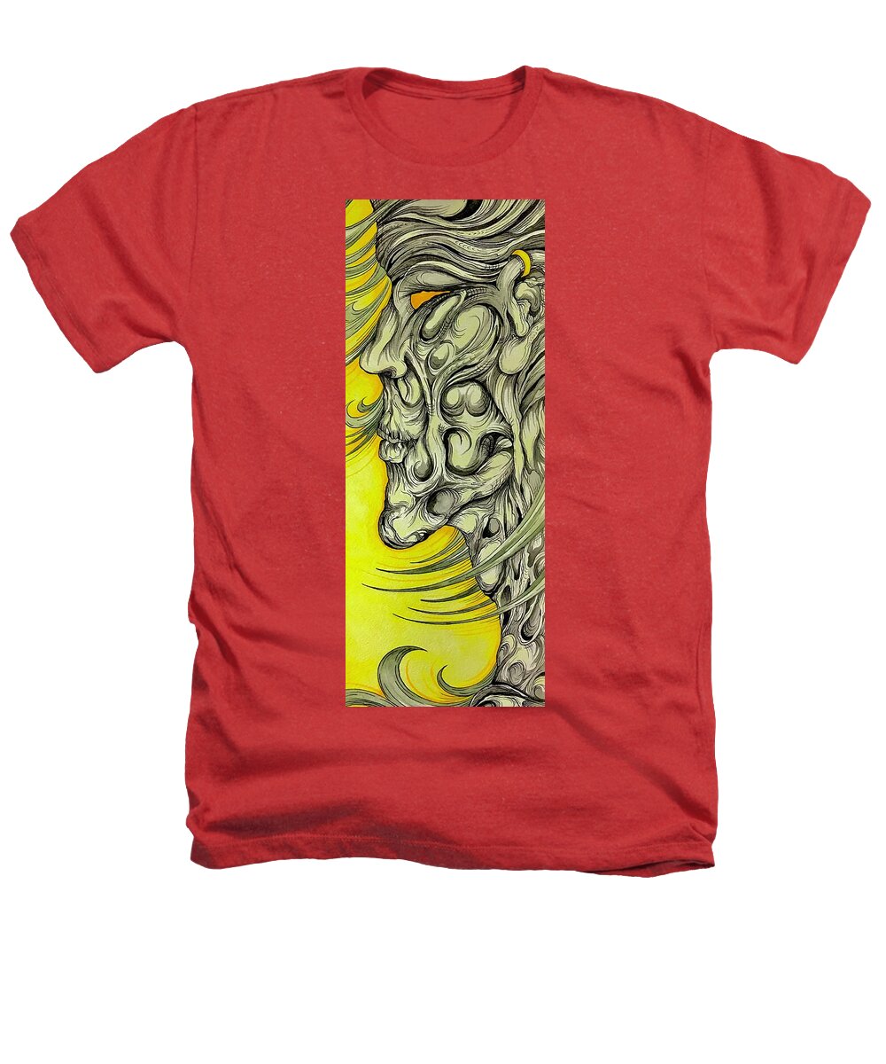 Yellow Eye Neck - Heathers T-Shirt