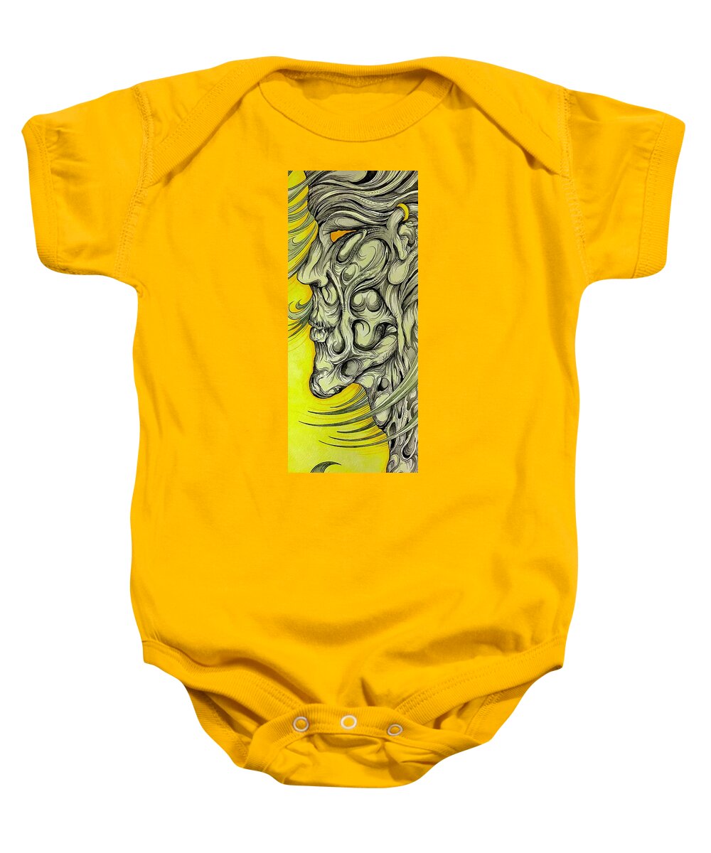 Yellow Eye Neck - Baby Onesie