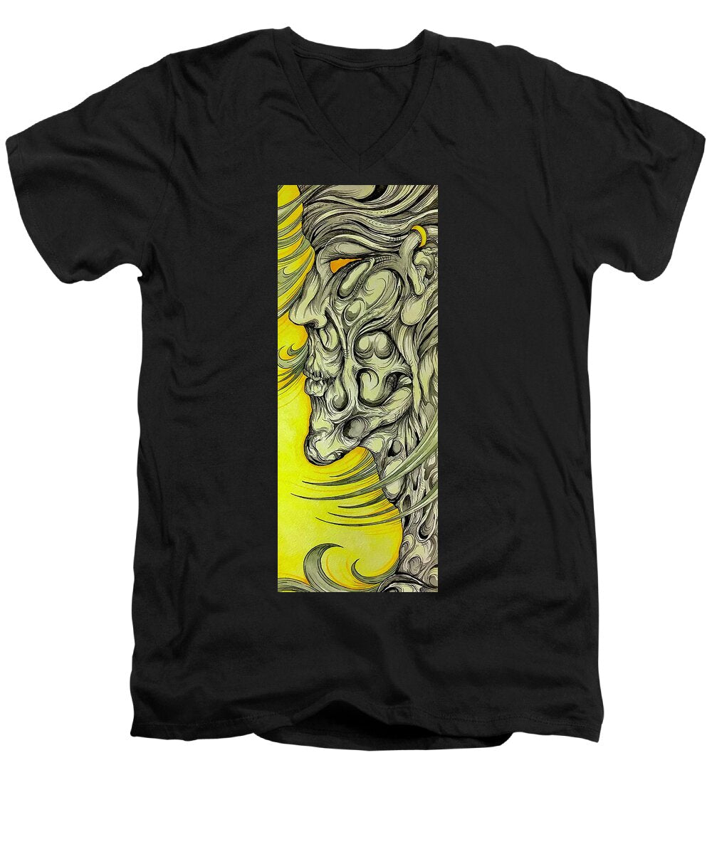 Yellow Eye Neck - Men's V-Neck T-Shirt