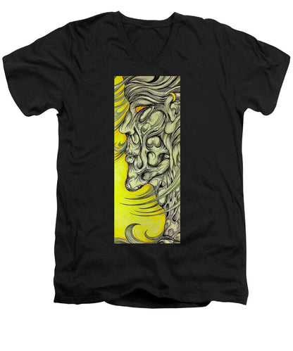 Yellow Eye Neck - Men's V-Neck T-Shirt