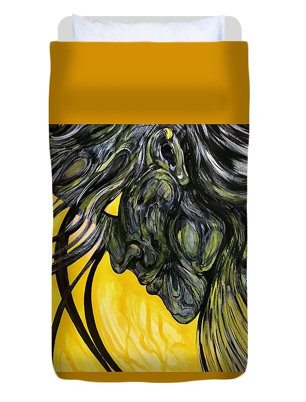 Yellow Eye2 - Duvet Cover