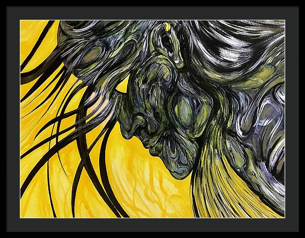 Yellow Eye2 - Framed Print