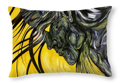 Yellow Eye2 - Throw Pillow