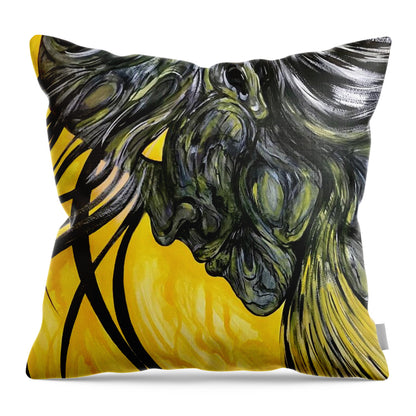 Yellow Eye2 - Throw Pillow