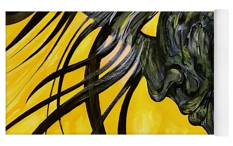 Yellow Eye2 - Yoga Mat