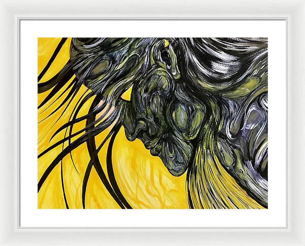 Yellow Eye2 - Framed Print