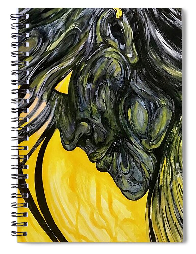 Yellow Eye2 - Spiral Notebook