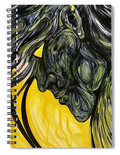 Yellow Eye2 - Spiral Notebook