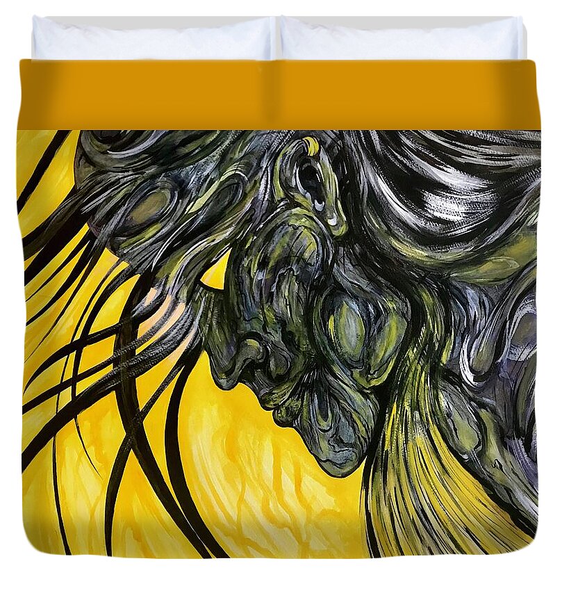 Yellow Eye2 - Duvet Cover