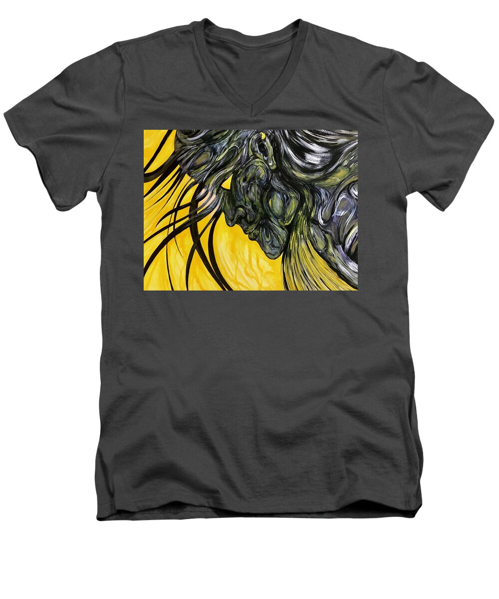 Yellow Eye2 - Men's V-Neck T-Shirt