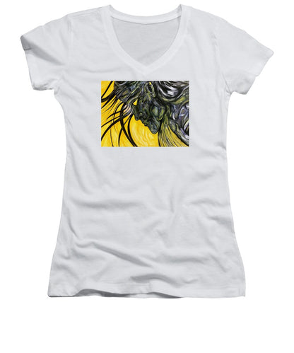 Yellow Eye2 - Women's V-Neck