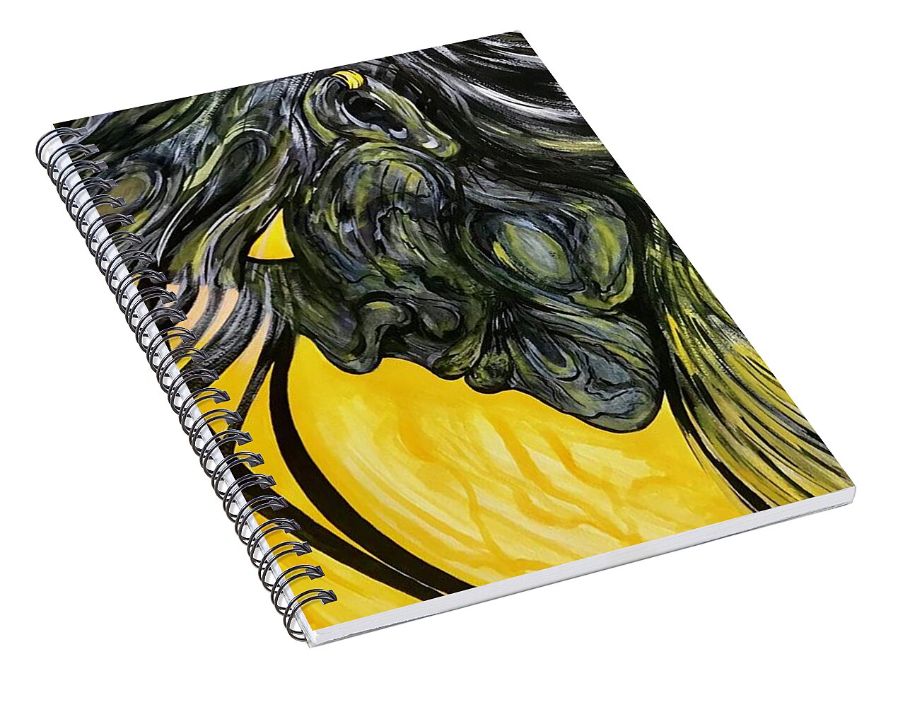 Yellow Eye2 - Spiral Notebook